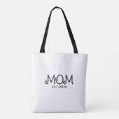 Moeder Opgericht Nieuw Moeder Cadeau Tote Bag (Achterkant)