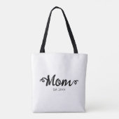 Moeder Opgericht Nieuw Moeder Cadeau Tote Bag (Achterkant)
