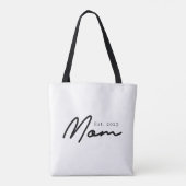 Moeder Opgericht Nieuw Moeder Cadeau Tote Bag (Achterkant)