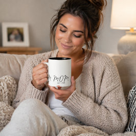 Moeder Opgericht Nieuw Moeder Cadeau Tweekleurige Koffiemok