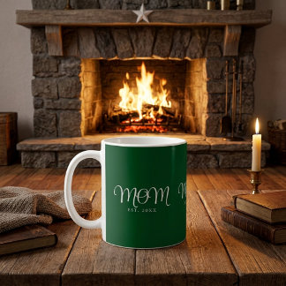 Moeder Opgericht Nieuw Moeder Cadeau Wit Schrift Koffiemok
