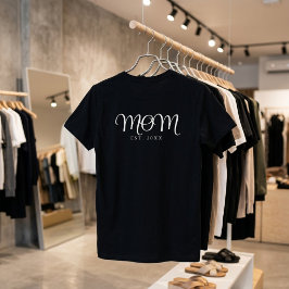 Moeder Opgericht Nieuw Moeder Cadeau Wit Schrift T-shirt