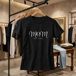 Moeder Opgericht Nieuw Moeder Cadeau Wit Schrift T-shirt