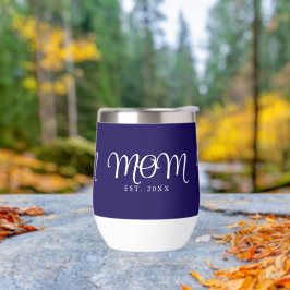 Moeder Opgericht Nieuw Moeder Cadeau Witte Script