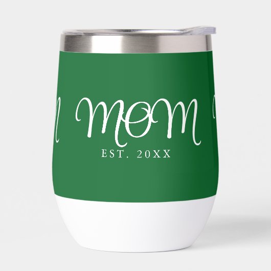 Moeder Opgericht Nieuw Moeder Cadeau Witte Script (Links)