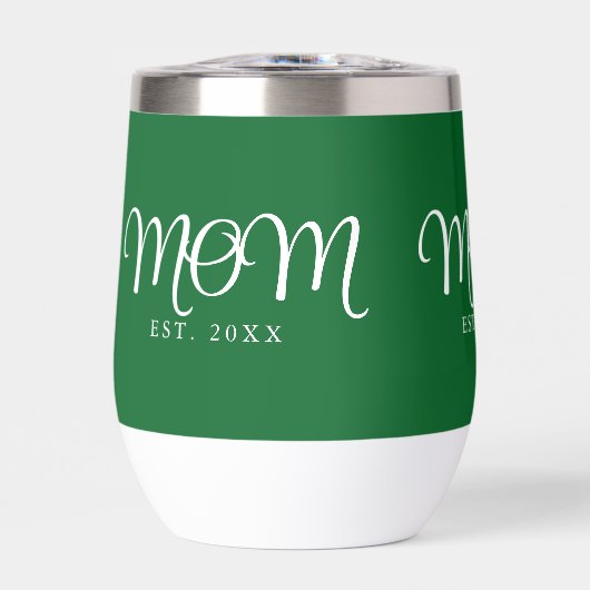 Moeder Opgericht Nieuw Moeder Cadeau Witte Script (Voorkant)