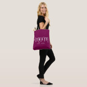 Moeder Opgericht Nieuw Moeder Cadeau Witte Script Tote Bag (Op model)