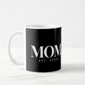 Moeder Opgericht Nieuw Moeder Cadeau Witte Typogra Koffiemok (Links)