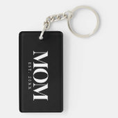 Moeder Opgericht Nieuw Moeder Cadeau Witte Typogra Sleutelhanger (achterkant)