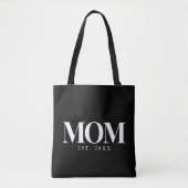 Moeder Opgericht Nieuw Moeder Cadeau Witte Typogra Tote Bag (Voorkant)