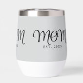 Moeder Opgericht Nieuw Moeder Cadeau Zwart Schrift (Achterkant)