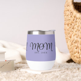 Moeder Opgericht Nieuw Moeder Cadeau Zwart Schrift