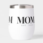 Moeder Opgericht Nieuw Moeder Cadeau Zwarte Typogr (Achterkant)
