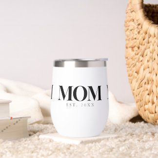 Moeder Opgericht Nieuw Moeder Cadeau Zwarte Typogr