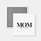 Moeder Opgericht Nieuw Moeder Cadeau Zwarte Typogr Magneet (Voorkant / Achterkant)