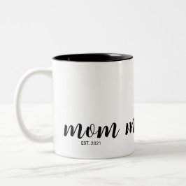Moeder Opgericht Nieuw Moeder Geschenk Tweekleurig Tweekleurige Koffiemok