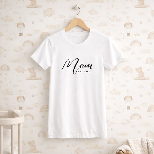 Moeder Opgericht Nieuwe Moeder Cadeau Gepersonalis T-shirt
