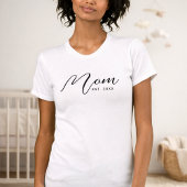 Moeder Opgericht Nieuwe Moeder Cadeau Gepersonalis T-shirt