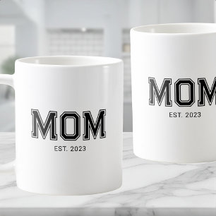 Moeder Opgericht Nieuwe Moeder Cadeau Koffie Koffiemok