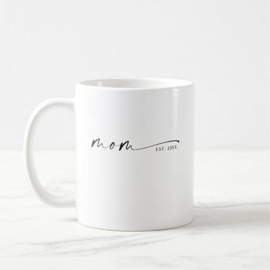 Moeder Opgericht Nieuwe Moeder Cadeau Koffiemok (Links)
