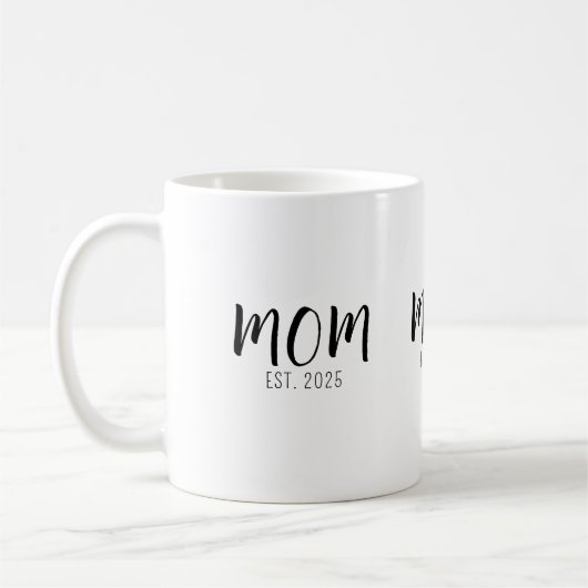 Moeder Opgericht Nieuwe Moeder Cadeau Koffiemok (Links)
