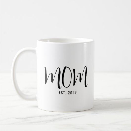 Moeder Opgericht Nieuwe Moeder Cadeau Koffiemok (Links)