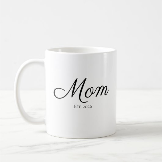Moeder Opgericht Nieuwe Moeder Cadeau Koffiemok (Links)