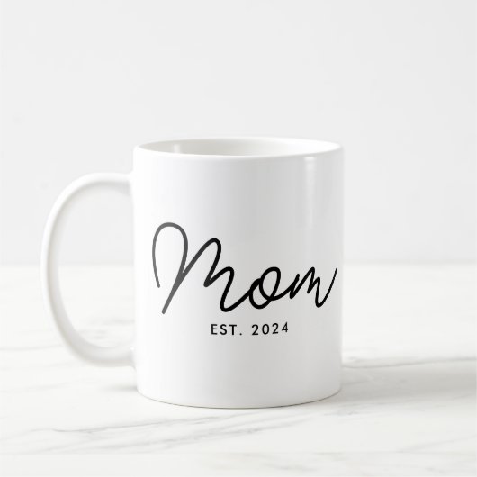 Moeder Opgericht Nieuwe Moeder Cadeau Koffiemok (Links)