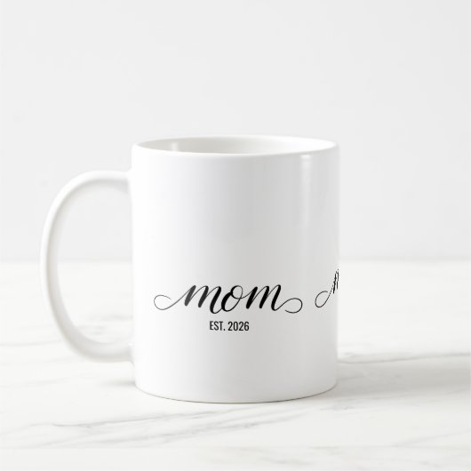 Moeder Opgericht Nieuwe Moeder Cadeau Koffiemok (Links)