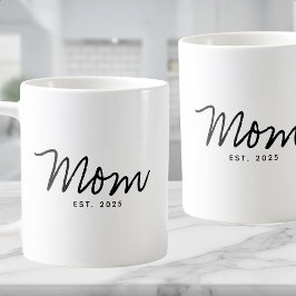 Moeder Opgericht Nieuwe Moeder Cadeau Koffiemok