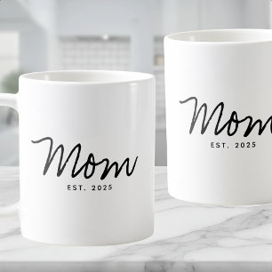 Moeder Opgericht Nieuwe Moeder Cadeau Koffiemok