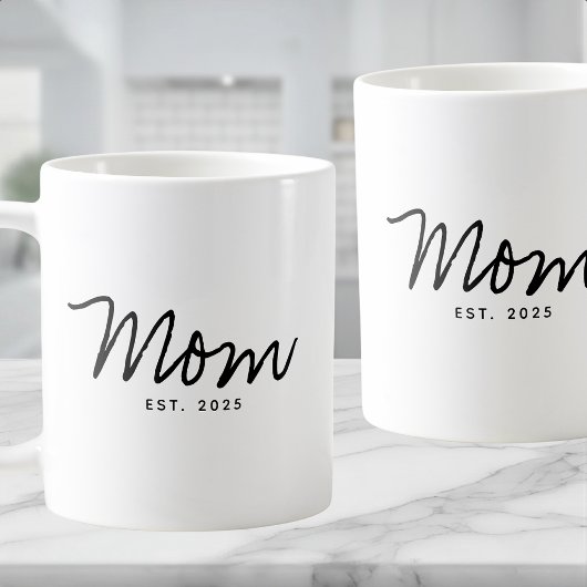 Moeder Opgericht Nieuwe Moeder Cadeau Koffiemok