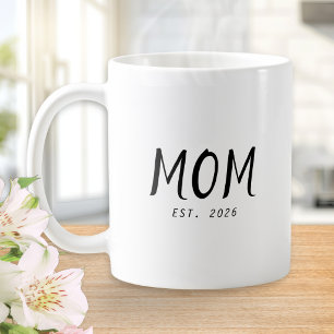 Moeder Opgericht Nieuwe Moeder Cadeau Koffiemok