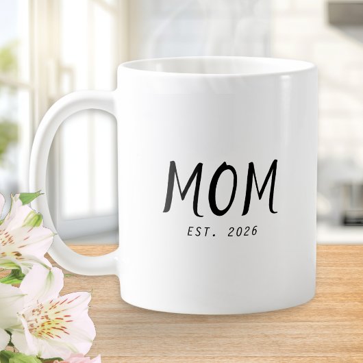 Moeder Opgericht Nieuwe Moeder Cadeau Koffiemok