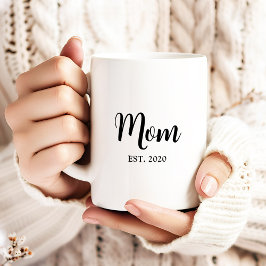 Moeder Opgericht Nieuwe Moeder Cadeau Koffiemok