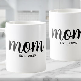 Moeder Opgericht Nieuwe Moeder Cadeau Koffiemok