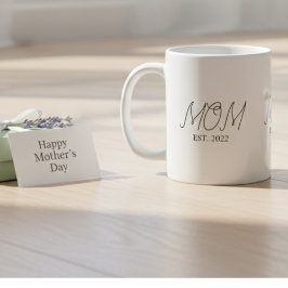 Moeder Opgericht Nieuwe Moeder Cadeau Koffiemok