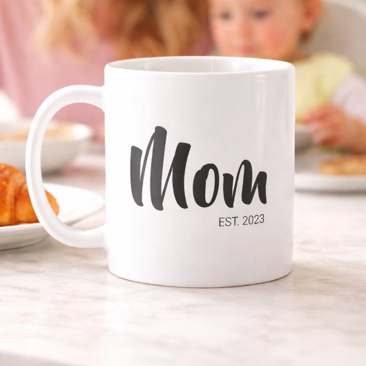 Moeder Opgericht Nieuwe Moeder Cadeau Koffiemok