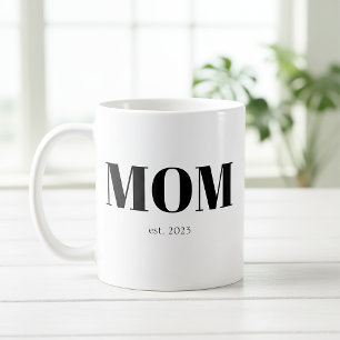 Moeder Opgericht Nieuwe Moeder Cadeau Koffiemok