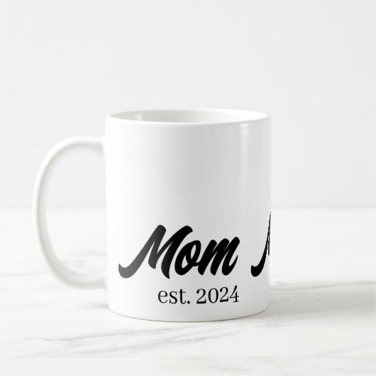 Moeder Opgericht Nieuwe Moeder Cadeau Koffiemok (Links)