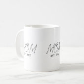 Moeder Opgericht Nieuwe Moeder Cadeau Koffiemok (Voorkant links)