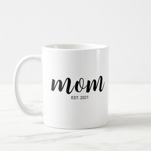 Moeder Opgericht Nieuwe Moeder Cadeau Koffiemok (Links)