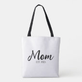 Moeder Opgericht Nieuwe Moeder Cadeau Tote Bag (Achterkant)