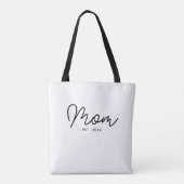 Moeder Opgericht Nieuwe Moeder Cadeau Tote Bag (Achterkant)