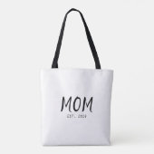 Moeder Opgericht Nieuwe Moeder Cadeau Tote Bag (Achterkant)