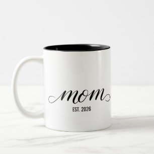 Moeder Opgericht Nieuwe Moeder Cadeau Tweekleurige Koffiemok