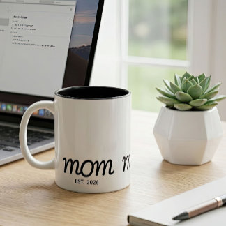 Moeder Opgericht Nieuwe Moeder Cadeau Tweekleurige Koffiemok