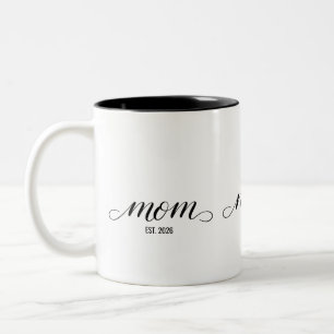 Moeder Opgericht Nieuwe Moeder Cadeau Tweekleurige Koffiemok
