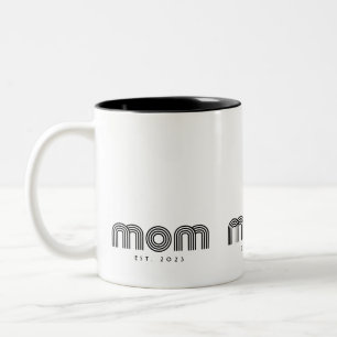Moeder Opgericht Nieuwe Moeder Cadeau Tweekleurige Koffiemok