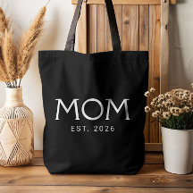 Moeder Opgericht Nieuwe Moeder Cadeau Zwart